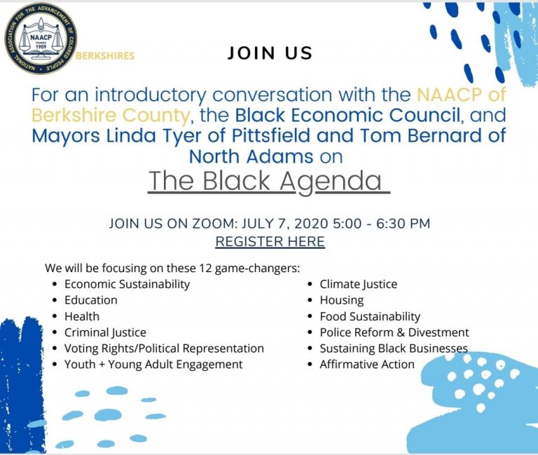 B'shire Branch NAACP The Black Agenda, an introductory conversation